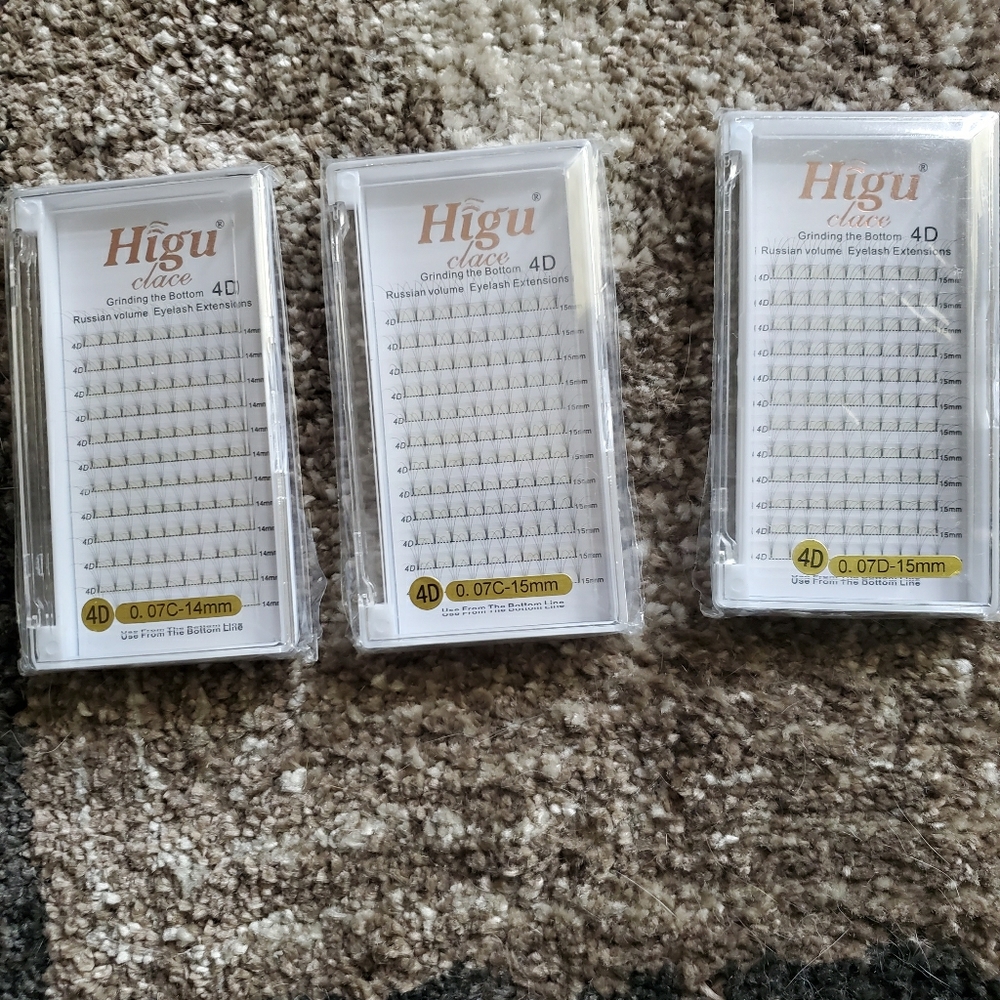 3 packs 4D Individual Eye Lash Extensions